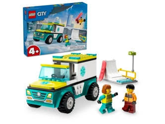 LEGO City - Karetka i snowboardzista 60403