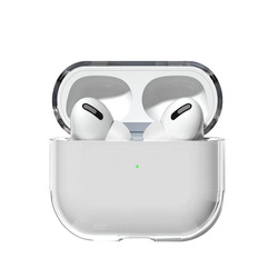 MOCNE SZTYWNE ETUI OCHRONNE DO AIRPODS PRO TRANSPARENTNY A