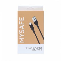 MYSAFE KABEL CL1M TYPE-C USB CZARNY