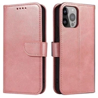 Magnet Case etui do Xiaomi Redmi Note 12 pokrowiec z klapką portfel podstawka różowe