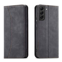 Magnet Fancy Case etui do Samsung Galaxy S22+ (S22 Plus) pokrowiec portfel na karty kartę podstawka czarny