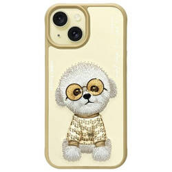 Nimmy etui iPhone 15 6.1" khaki Glasses   Cool Dog