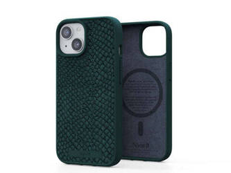 Njord "Salmon Leather MagSafe" Cover for Apple iPhone 15 Pro, green