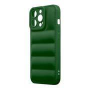 OBAL:ME Puffy Case for Apple iPhone 13 Pro Dark Green