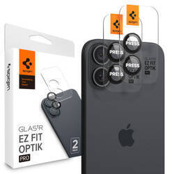 OSŁONA APARATU SPIGEN OPTIK PRO GLAS.TR ”EZ FIT” CAMERA PROTECTOR 2-PACK IPHONE 16 / 16 PLUS BLACK