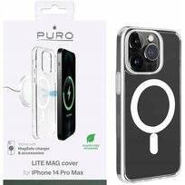 PURO LITEMAG - Etui iPhone 14 Pro Max MagSafe (przezroczysty)