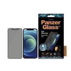 PanzerGlass E2E Super+ iPhone 12 Mini Case Friendly AntiBacterial Microfracture Privacy czarny/black