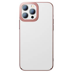 Przeźroczyste Etui Baseus Glitter do iPhone 13 Pro (różowe)
