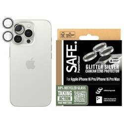 SAFE by PanzerGlass iPhone 16 Pro 6.3" / 16 Pro Max 6.9" Lens Protector srebrny/glitter silver SAFE95893