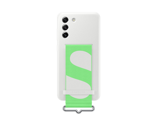 SAMSUNG Etui Silicone Cover z paskiem do S21 FE White BOX