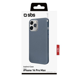 SBS Blue Instinct Cover Rigid, velvet touch, for iPhone 14 Pro Max