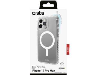 SBS Magnetic Case Compatible with MagSafe Charging for iPhone 14 Pro Max Transparent