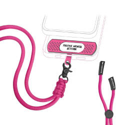 SBS NECK STRAP PLAST SHAPED FOR SMARTPHONES fuchsia