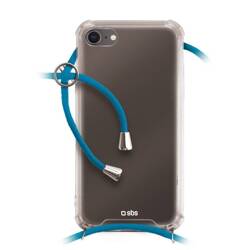 SBS School cover with neck strap for iPhone 8/7, Blue