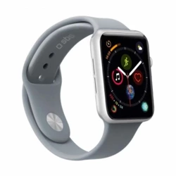 SBS Silicone Strap Apple Watch medium / large 38 / 40mm grey