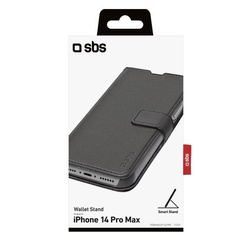 SBS Wallet Book Case Book-style design, for iPhone 14 Pro Max