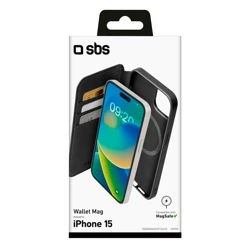 SBS Wallet Case Apple iPhone 15, Black