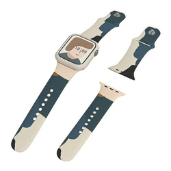 STRAP SILIKONOWA OPASKA PASEK DO APPLE WATCH 7/6/SE/5/4/3/2 45MM/44MM/42MM MORO 4