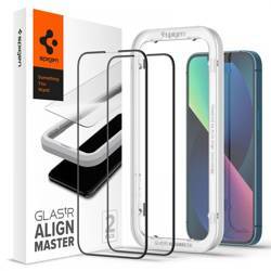 SZKŁO HARTOWANE SPIGEN ALM GLASS FC 2-PACK IPHONE 13 / 13 PRO / 14 BLACK