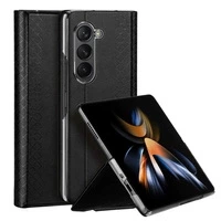 Skórzane etui z klapką i portfelem do Samsung Galaxy Z Fold5 5G Dux Ducis Bril - czarne