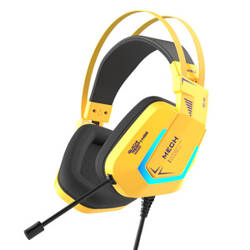 Słuchawki gamingowe Dareu EH732 USB RGB (żółte)