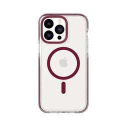 TECH-21 T21-9872 Evo Crystal - Apple iPhone 14 Pro Max Case MagSafe® Compatible - Burgundy
