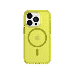 TECH-21 T21-9913 Evo Check - Apple iPhone 14 Pro Case MagSafe® Compatible - Acid Yellow