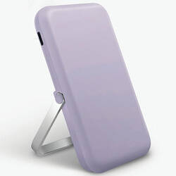 UNIQ Powerbank Hoveo 5000mAh USB-C 20W PD Fast charge Wireless Magnetic liliowy/lilac lavender