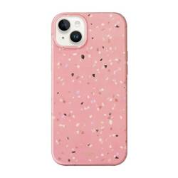 UNIQ etui Coehl Terrazzo iPhone 14 / 15 / 13 6,1" różowy/coral pink