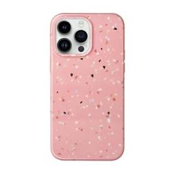 UNIQ etui Coehl Terrazzo iPhone 14 Pro 6,1" różowy/coral pink