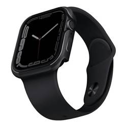 UNIQ etui Valencia Apple Watch Series 4/5/6/7/8/9/SE/SE2 40/41mm. grafitowy/graphite