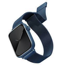 UNIQ pasek Dante Apple Watch Series 1/2/3/4/5/6/7/8/9/SE/SE2 38/40/41mm Stainless Steel niebieski/cobalt blue