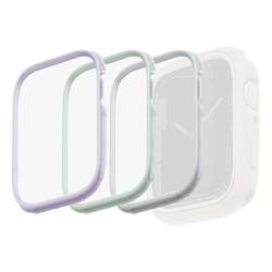 UNIQ ramki do Moduo 3in1 Apple Watch Series 4/5/6/7/8/9/SE/SE2 40/41mm Szałwiowy-Lillak-Biały/Sage-Lilac-White