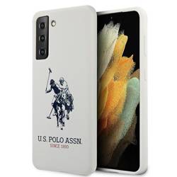 US Polo USHCS21MSLHRWH S21+ G996 biały/white Silicone Logo