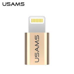 USAMS Adapter microUSB-Lightning złoty/gold IPTMIC01 (US-SJ014)