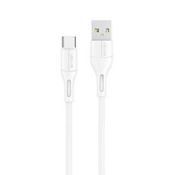 USAMS Kabel U68 USB-C 2A Fast Charge 1m biały/white SJ501USB02 (US-SJ501)