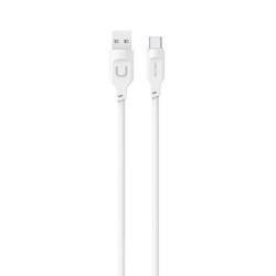 USAMS Kabel USB-C 6A 1,2m Fast Charging  Port Display Lithe Series biały/white SJ568USB02(US-SJ568)