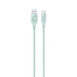 USAMS Kabel USB-C  6A 1,2m Port Display Fast charging  Lithe Series zielony/green SJ568USB04 (US-SJ568)