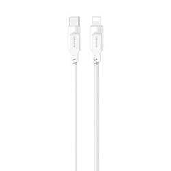 USAMS Kabel USB-C na Lightning PD Fast Charging 1,2m 20W Lithe Series biały/white SJ566USB02 (US-SJ566)