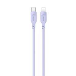 USAMS Kabel USB-C na Lightning PD Fast Charging 1,2m 20W Lithe Series purpurowy/purple SJ566USB03 (US-SJ566)