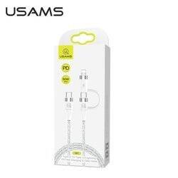 USAMS Kabel pleciony U31 USB-C na USB-C /lightning 60W PD Fast Charge biały/white SJ403USB02 (US-SJ403)