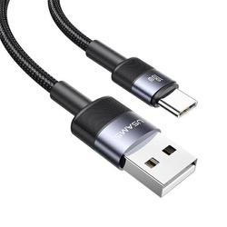 USAMS SET Kabel USB na USB-C 3A 1.2m Fast Charging stalowy/tarnish 30 szt. SJ718ZJ01 (US-SJ718)