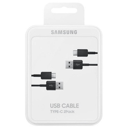 USB-A to USB-C Cable Samsung 2-Pack, 25W, 3A, 1.5m, Black EP-DG930MBEGWW