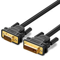 Ugreen kabel przewód DVI-I (Dual Link - 24+5) - VGA 2m czarny (DV102)