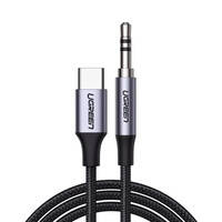 Ugreen kabel przewód USB C - mini jack 3.5mm 1m szary (AV143)
