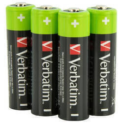 Verbatim Akumulator NiMH AA 2500mAh       Premium HR6 4szt czarny/ black 49517