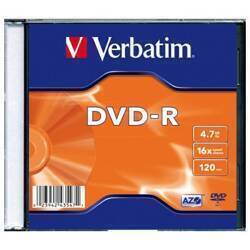 Verbatim Płyta DVD-R 4.7GB 16x AZO        srebrny/matt silver 1szt 43547