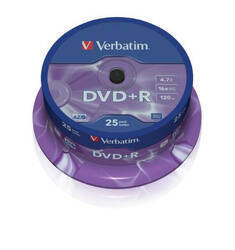 Verbatim Płyta DVD-R 4.7GB 16x AZO        srebrny/matt silver 25szt 43500