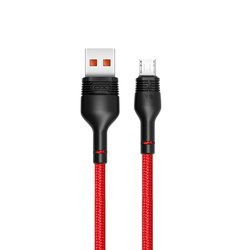 XO kabel NB55 USB - microUSB 1,0 m 5A czerwony