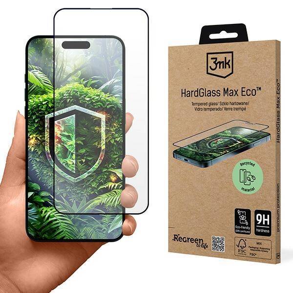 3MK HardGlass Max Eco iPhone 16 Pro Max   GRS CU 1304127